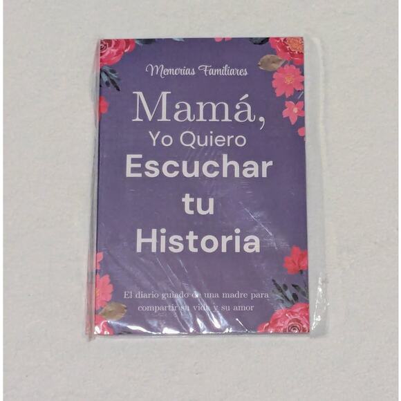 "Mama, Yo Quiero Escuchar Tu Historia" Floral Family Keepsake Journal - Picture 1 of 7
